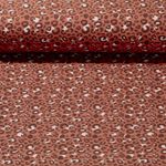 Jersey - Motif léopard Rouille Ecru