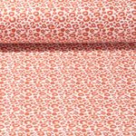 Jersey - Motif léopard Ecru Terre cuite