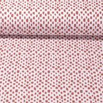 Baumwolle Popeline - Farbkleckse Weiß Rost