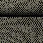 Bio Baumwolle Musselin - Striche Olivgrün Glatte Struktur