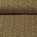 Bio Baumwolle Musselin - Striche Curry Glatte Struktur