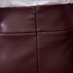 Umělá kůže - Biker soft leather stretch bordeaux