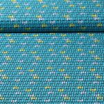 Baumwolle Popeline - Blumen Graphisch Petrol