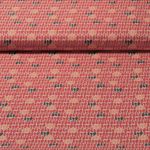 Baumwolle Popeline - Blumen Graphisch Rot