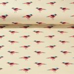 Sweat - Hamburger Liebe Impression digitale Glossy Birds Ecru