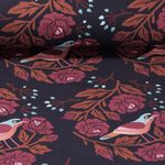 Sweat - Hamburger Liebe Impression numérique Glossy Rose Bleu marine