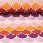 Jersey - Hamburger Liebe Glossy Shingles Jacquard Soft Touch Lurex Lila