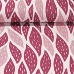 Jersey - Hamburger Liebe Glossy Flow Jacquard Soft Touch Lurex Beere