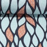 Jersey -  Hamburger Liebe Glossy Flow Jacquard Jersey Türkis