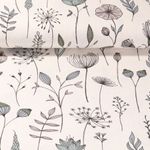 Canvas - Mohnblumen Ecru