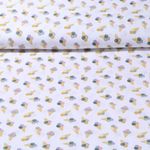 Baumwolle Popeline - Eis in der Waffel Weiß