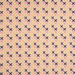 Baumwolle Popeline - Kreuze Weiß Gelb