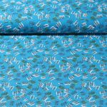 Baumwolle Popeline - Striche Türkis