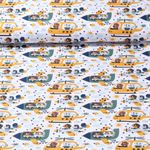 Coton - Avion Blanc Vert