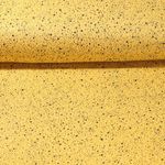 Bio Baumwoll Musselin - Sprenkel Gelb Glatte Struktur