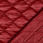 Tikkivuoritettu takikangas - Punaiset 65mm timanttikuvio, toppattu