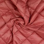 Tikkivuoritettu takikangas - Vanhan roosan timanttikuvio 65mm toppaus