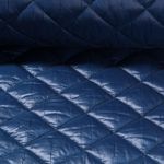 Gesteppter Jackenstoff - Rauten Blau 65mm Wattiert