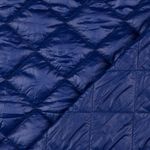 Tikkivuorillinen takikangas – siniset 65mm timantit, toppaus