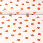 Jersey - Foliendruck Orangen Ecru