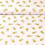 Jersey - Foliendruck Zitronen Ecru