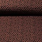 Bio Baumwolle Musselin - Striche Rost Glatte Struktur