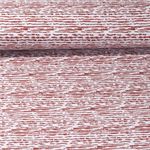 Baumwolle Popeline - Linien Weiß Rost