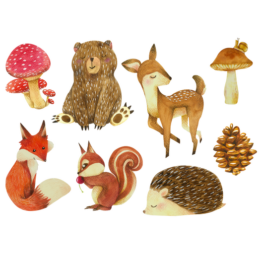 Bügelbild Waldtiere Bügelbild Waldtiere