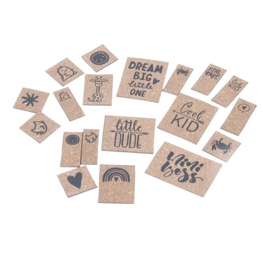 Etiquettes en cuir recyclé ReLeda - Enfants - Brun