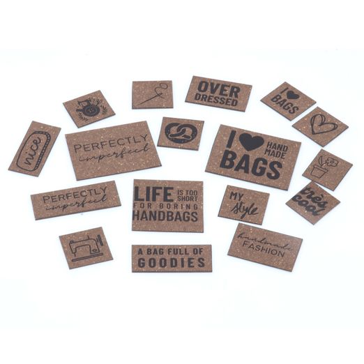 Etiquettes en cuir recyclé ReLeda - Fashion - Brun foncé