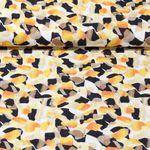 Kleider und Blusenstoff - Bunte Steine Gelb