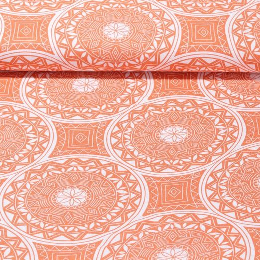 Lin Viscose - Mandala Orange