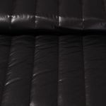 Tissu veste matelassé - Rayures 65mm Noir Ouaté