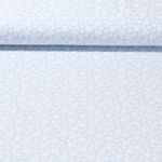 Jersey - Blümchen Hellblau Garngefärbt