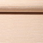 Jersey - Streifen Beige