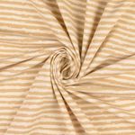 Jersey - Streifen Beige Jersey - Streifen Beige