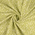 Džersej - světle zelený leopardí vzor barvený nití