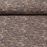 Hosenstoff - Bengaline Stretch Zebra Beige Grau