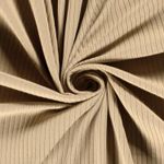 Jersey à côtes - Beige uni côtes larges