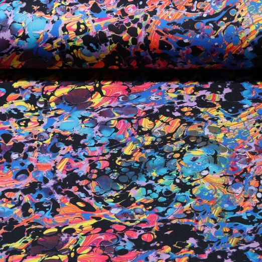 Jersey Sportswear - Digitaldruck Aquamalerei Multicolor