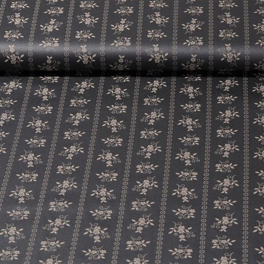 Tissu traditionnel en coton Romantico - Brindilles Gris foncé