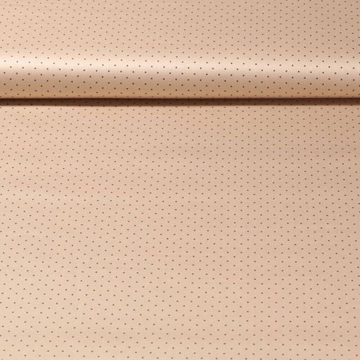 Tissu traditionnel en coton Romantico - Pois Beige