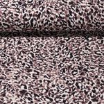 Leinenjersey - Digitaldruck Leo Ecru Taupe