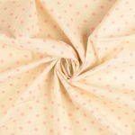 Baumwolle Cretonne - Kleine Punkte Beige Rosa Wash