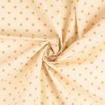 Baumwolle Cretonne - Kleine Punkte Beige Braun Wash