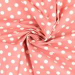 Baumwolle Cretonne - Große Punkte Beere Beige Wash