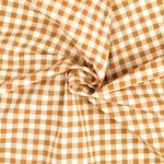 Baumwolle Cretonne - Kariert Beige Braun Wash