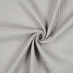 Soft vaffelpiqué - lysegrå