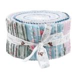 Paquet de tissus pour patchwork et matelassage - 5 x 45x55cm - Collection Campagne Chic -0