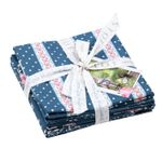 Paquet de tissus pour patchwork et matelassage - 5 x 45x55cm - Collection Campagne Chic 003-0